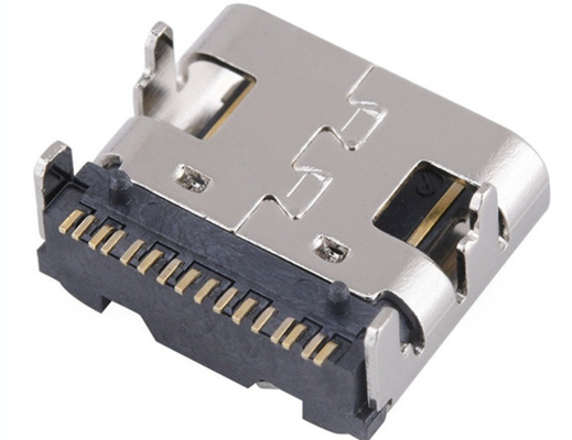 Type 16 Pin USB Type C Connector Thermoplastic Housing In Fast Charging Usb