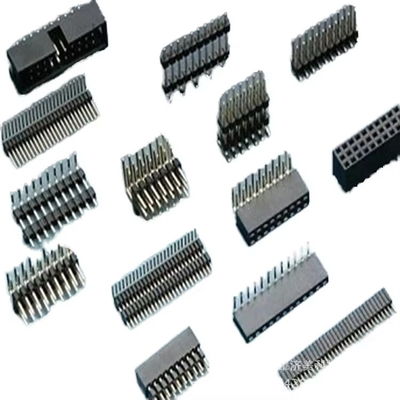 90 βαθμούς Bend Pin Header Female Header1.0~1.27~2.54 Pitch Single Row Double Board Board Mezzanine Connectors